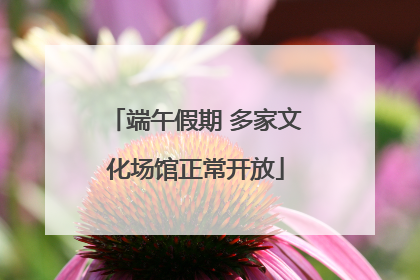 端午假期 多家文化场馆正常开放